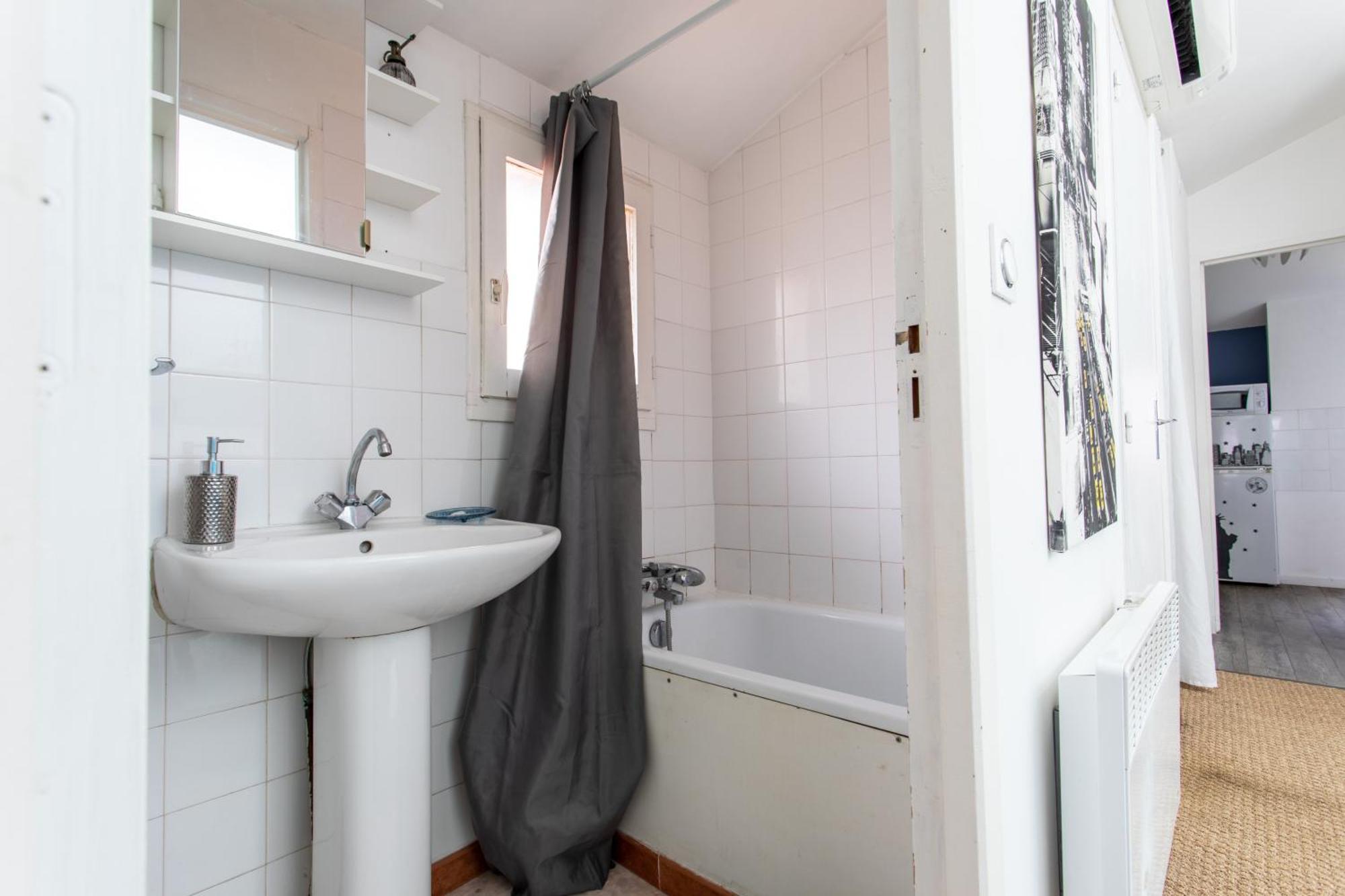 T2 Toulouse 40M2, Lit Queen Size, Climatisation, Quartier Sympa, Terrasse Esterno foto