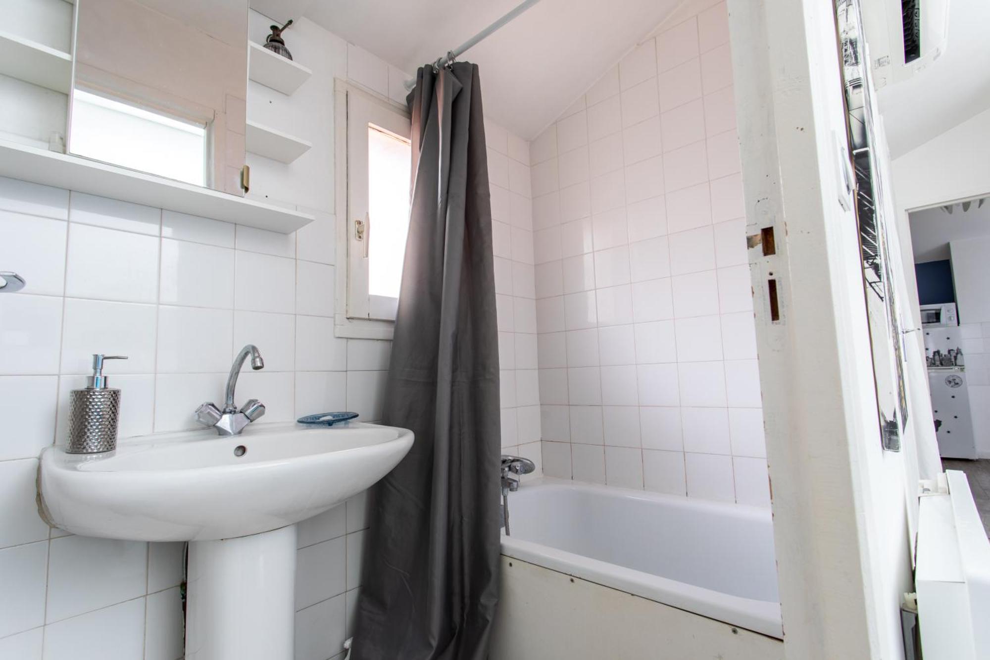 T2 Toulouse 40M2, Lit Queen Size, Climatisation, Quartier Sympa, Terrasse Esterno foto