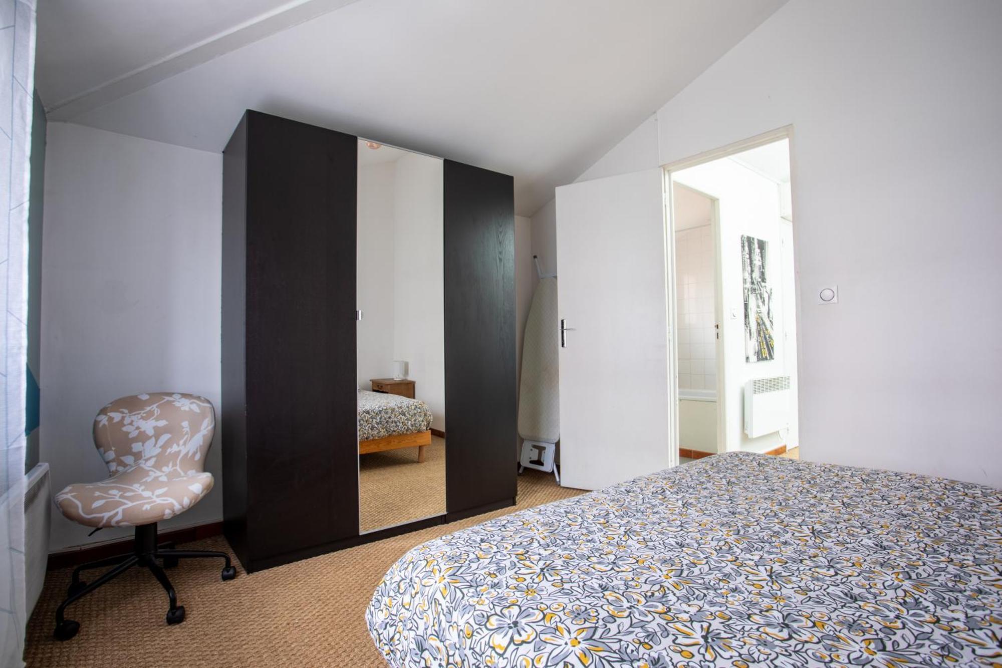 T2 Toulouse 40M2, Lit Queen Size, Climatisation, Quartier Sympa, Terrasse Esterno foto
